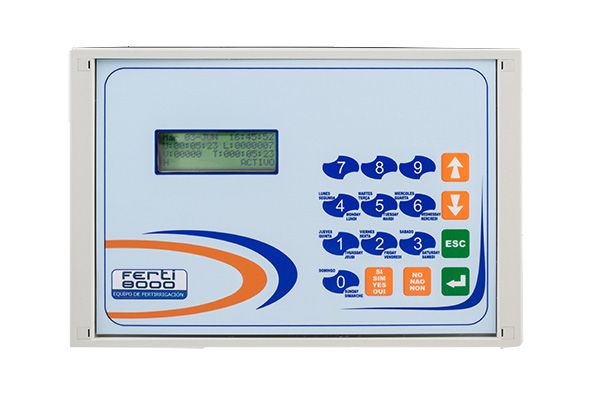 FERTI 8000 - Programador de regas para culturas hidropónicas com controlo de fertirrigação mediante os parâmetros de pH e condutividade elétrica
