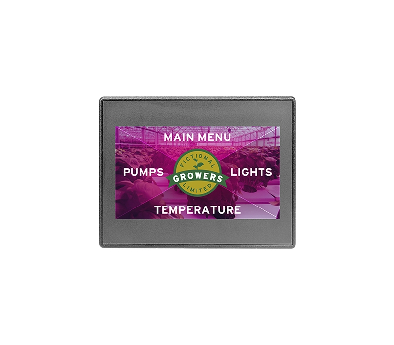 Autómato com sistema touch e display 7" Autómato com sistema touch e display 7"