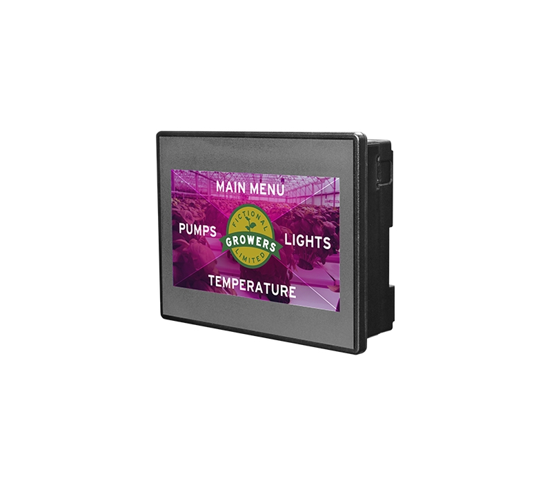 Autómato com sistema touch e display 7" Autómato com sistema touch e display 7"