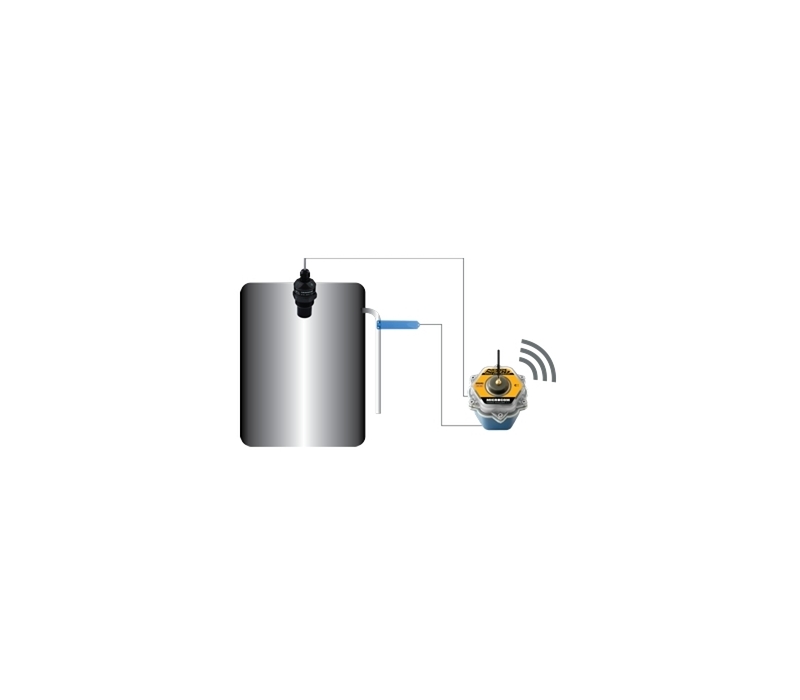 Sensor capacitivo para deteção do nível 