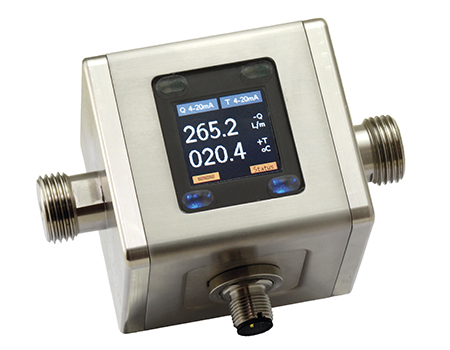 Caudalímetro eletromagnético em aço inox 